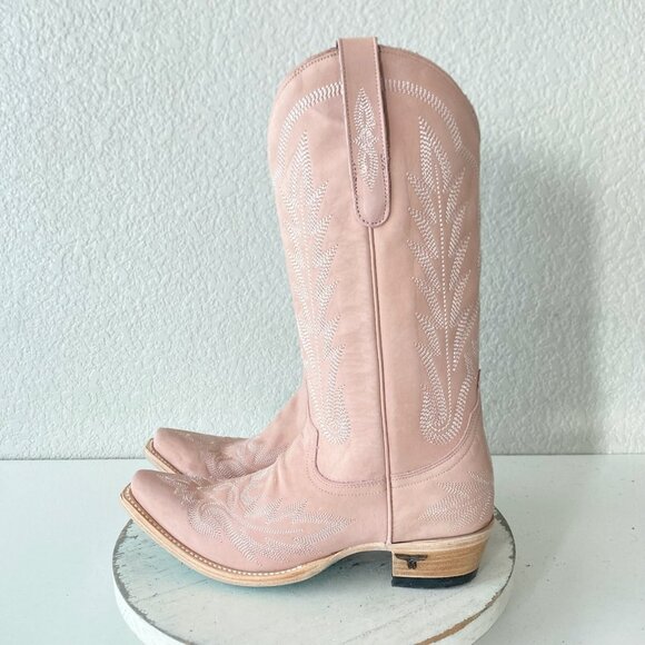 Lane Pink Western Heeled Cowboy Boots for Women - Picture 4 of 11